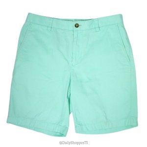 Southern Tide Men's Cotton Mint Green Flat Front Shorts